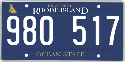 RI license plate 980517