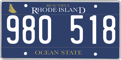 RI license plate 980518