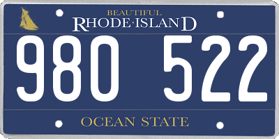 RI license plate 980522