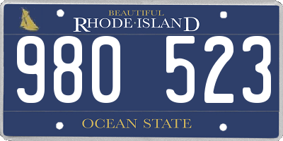 RI license plate 980523