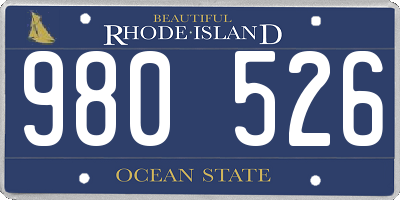RI license plate 980526