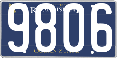 RI license plate 9806