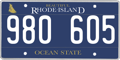 RI license plate 980605