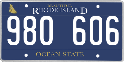 RI license plate 980606