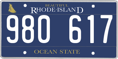 RI license plate 980617