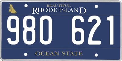 RI license plate 980621