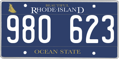 RI license plate 980623