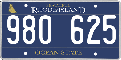RI license plate 980625