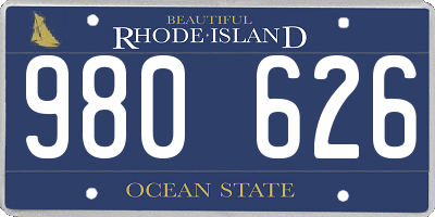 RI license plate 980626