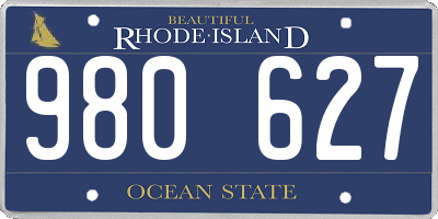 RI license plate 980627