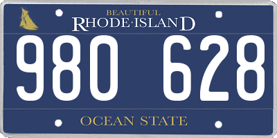 RI license plate 980628