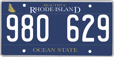 RI license plate 980629