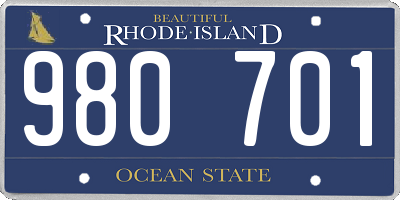RI license plate 980701
