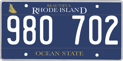 RI license plate 980702
