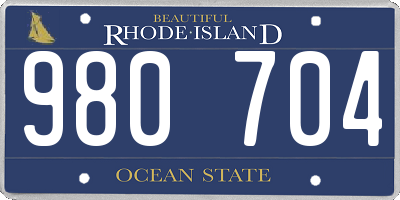 RI license plate 980704