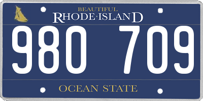 RI license plate 980709