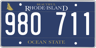 RI license plate 980711