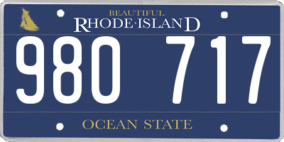 RI license plate 980717