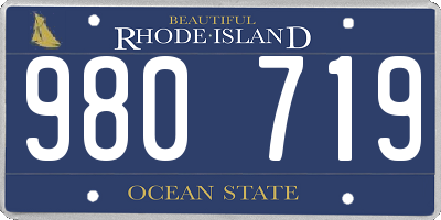 RI license plate 980719