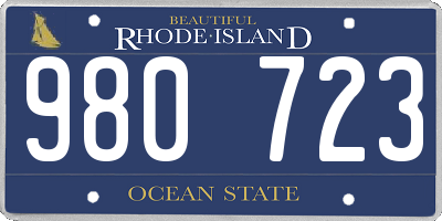 RI license plate 980723