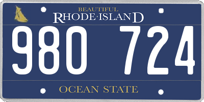 RI license plate 980724