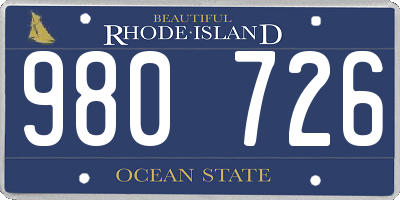 RI license plate 980726