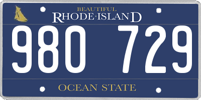 RI license plate 980729