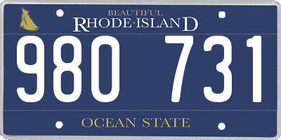 RI license plate 980731