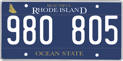 RI license plate 980805