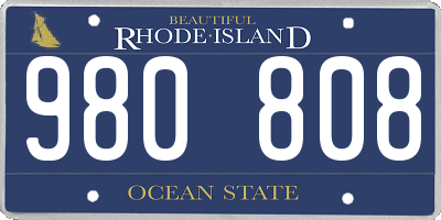 RI license plate 980808