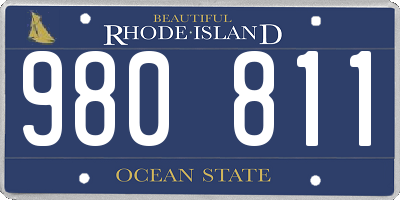 RI license plate 980811