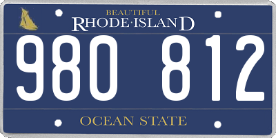 RI license plate 980812