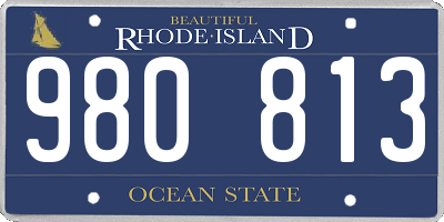 RI license plate 980813