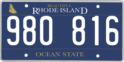 RI license plate 980816