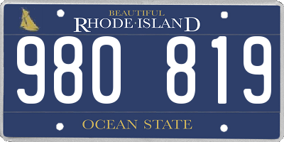 RI license plate 980819