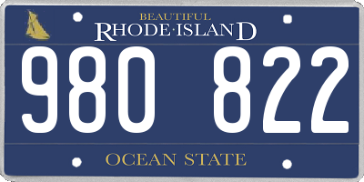 RI license plate 980822