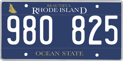 RI license plate 980825