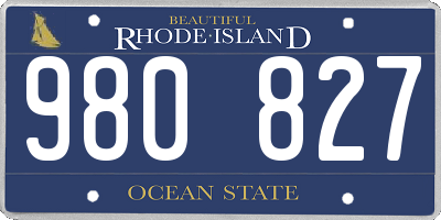 RI license plate 980827