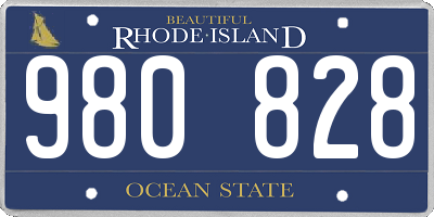 RI license plate 980828