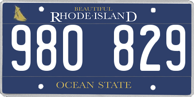 RI license plate 980829