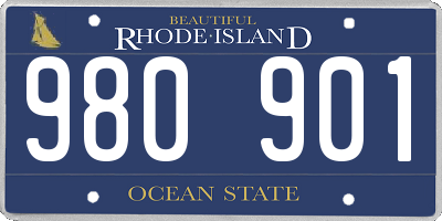 RI license plate 980901