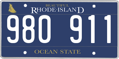 RI license plate 980911