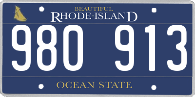 RI license plate 980913