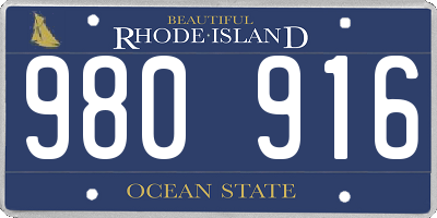 RI license plate 980916