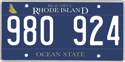 RI license plate 980924