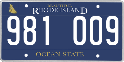 RI license plate 981009