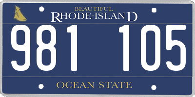 RI license plate 981105