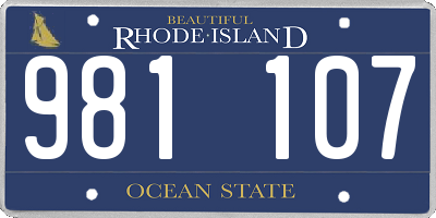 RI license plate 981107