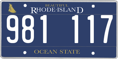 RI license plate 981117