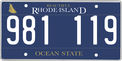 RI license plate 981119